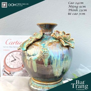 Bình Hút Lộc Hỏa Biến Đắp Nổi Hoa Cúc 263400