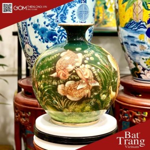 Bình Hút Lộc 3D Vẽ Vàng Ngũ Kim Long