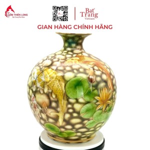 Bình Hút Lộc Niên Niên Hữu Dư Vẽ Vàng 3D HLCA009