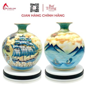 Bình Hút Lộc Thuận Buồm Xuôi Gió 3D Nền Xanh HLCA014