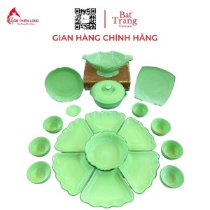Bộ Bát Đĩa Thắp Hương Xanh Cốm Ngọc 236633