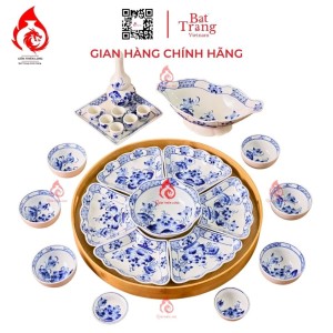 Bộ Bát Đĩa Hoa Mặt Trời Vẽ Hoa Sen 230891