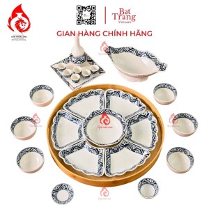 Bộ Bát Đĩa Hoa Mặt Trời Vẽ Viền Hoa 230893