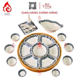 Bộ Bát Đĩa Hoa Mặt Trời Vẽ Viền Miệng 230896