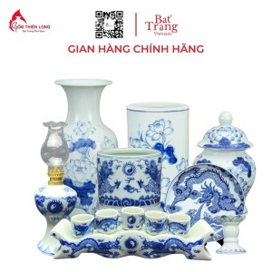 Bộ Đồ Thờ Bát Tràng Men Lam 236989