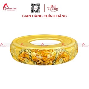 Đế Bát Hương Men Rạn Vàng Hoàng Lưu Ly 230818