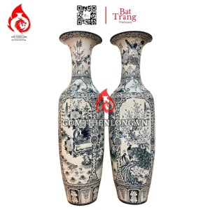 Lộc Bình Bát Tràng Tứ Cảnh Tùng Cúc Trúc Mai 230107