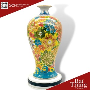Mai Bình Tài Lộc Ngàn Hoa Vẽ Vàng
