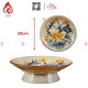 Mâm Bồng Sứ Men Rạn Đắp Sen 230873S