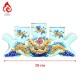 Bộ Kỷ Chén Thờ Men Ngọc Đắp Nổi Rồng Dáng Ngai 231042