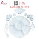Bộ Bát Đĩa Thắp Hương Màu Trắng 236621