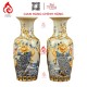 Lộc Bình Men Rạn Đắp Nổi Công Đào 236637