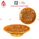 Mâm Bồng Sứ Men Hoàng Thổ Đắp Sen 230885S