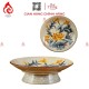 Mâm Bồng Sứ Men Rạn Đắp Sen 230873S