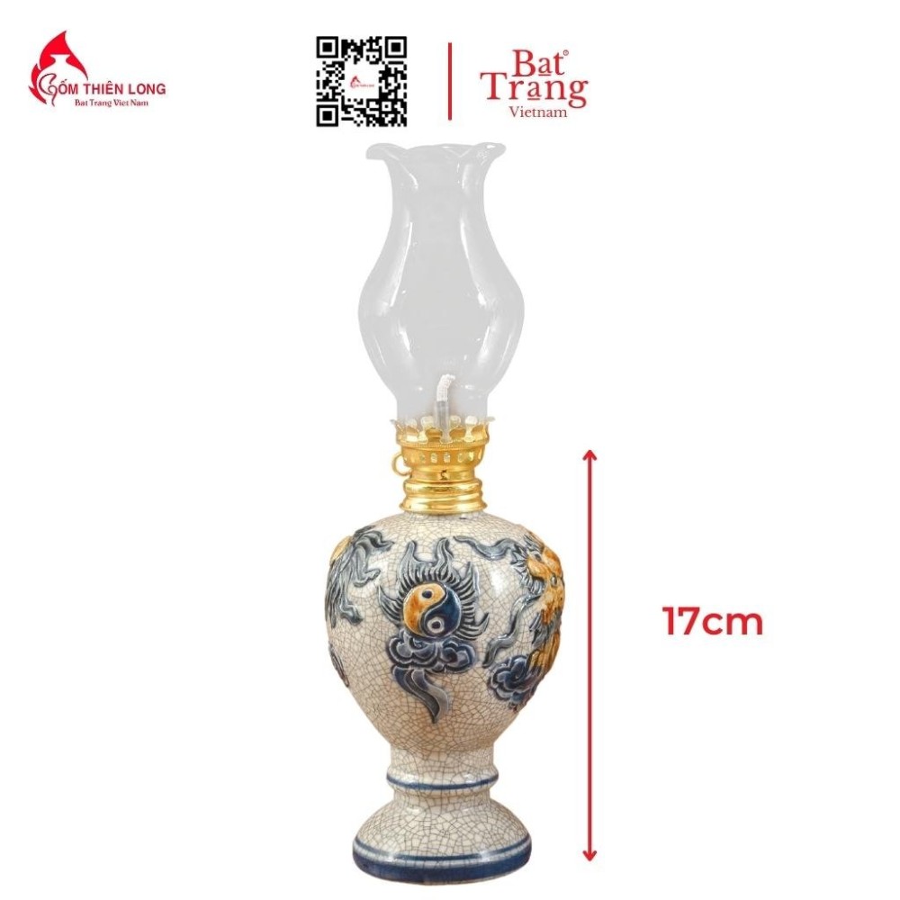 Bộ Đồ Thờ Bát Tràng Men Rạn Đắp Nổi 236996