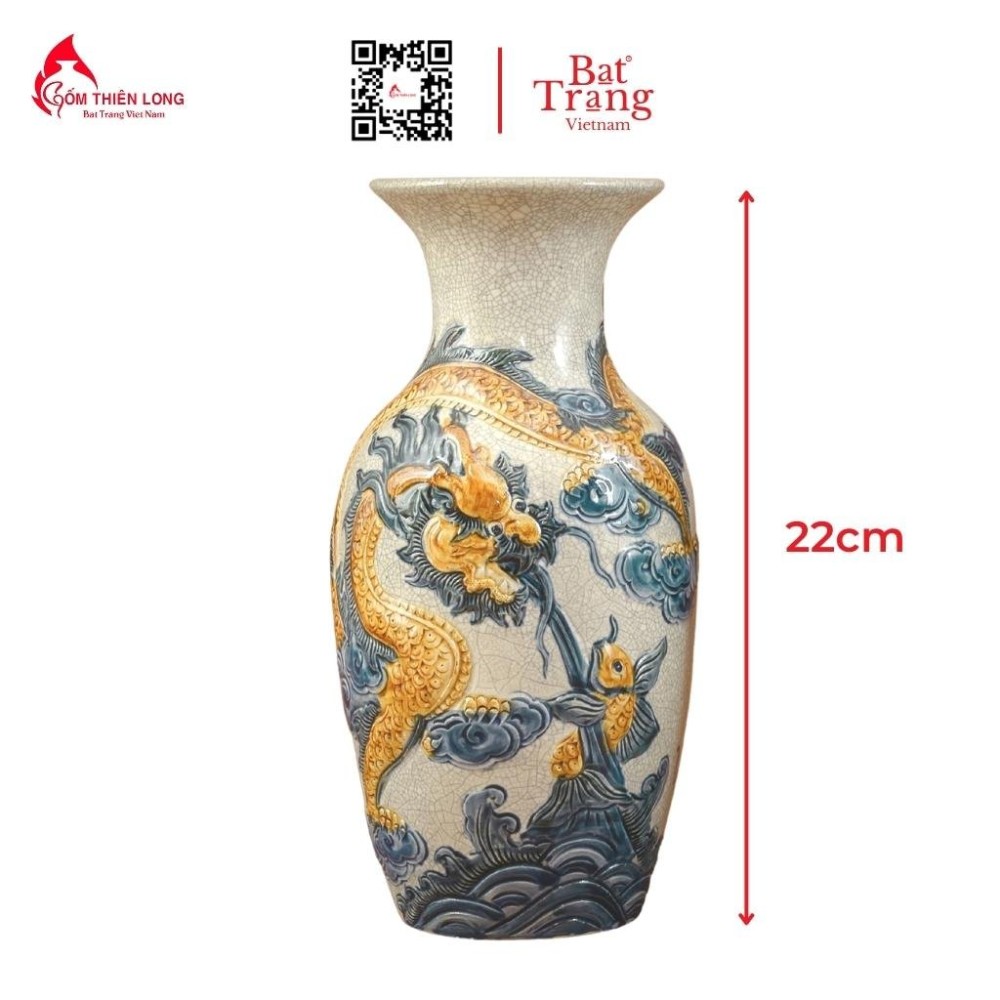 Bộ Đồ Thờ Bát Tràng Men Rạn Đắp Nổi 236996