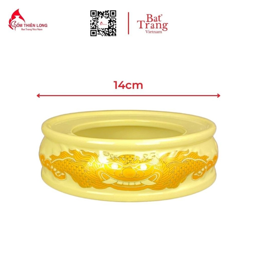 Bộ Đồ Thờ Bát Tràng Màu Vàng Vẽ Ánh Kim 236997