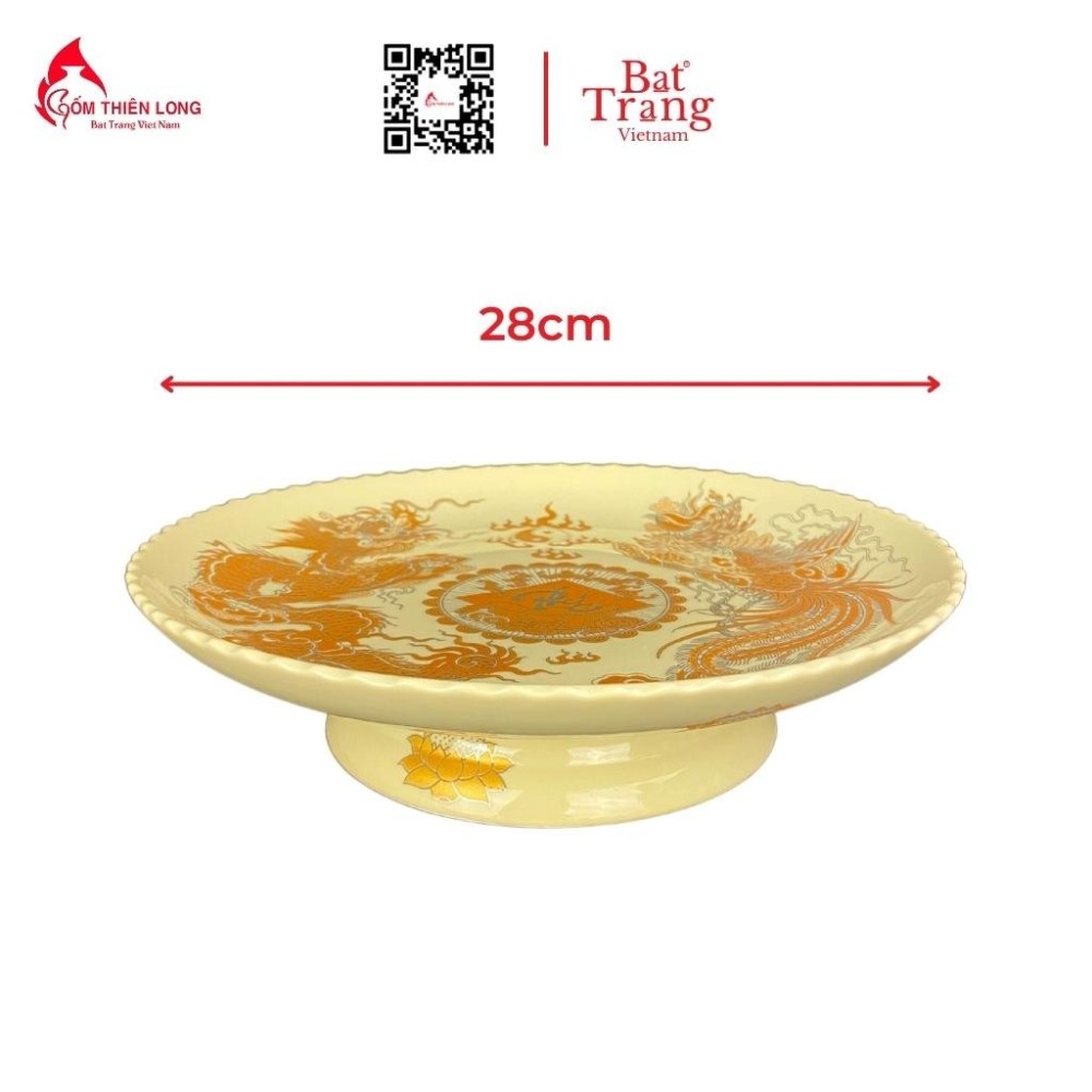 Bộ Đồ Thờ Bát Tràng Màu Vàng Vẽ Ánh Kim 236997