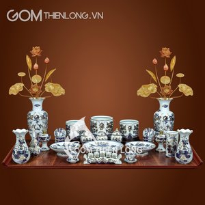 Đồ Thờ Bát Tràng Vẽ Vàng | Bàn Thờ Gia Tiên 236988