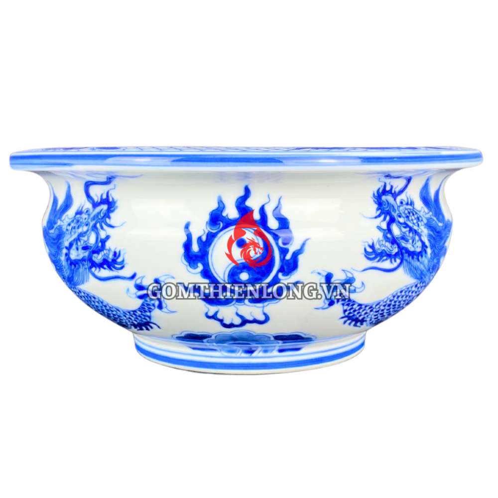 Bát Hương Quả Lựu Men Lam 160723