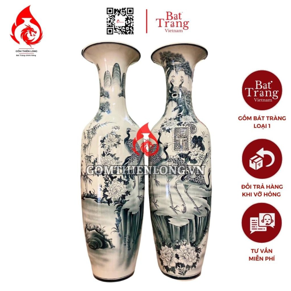 Lộc Bình Bát Tràng Tùng Hạc Diên Niên 230105