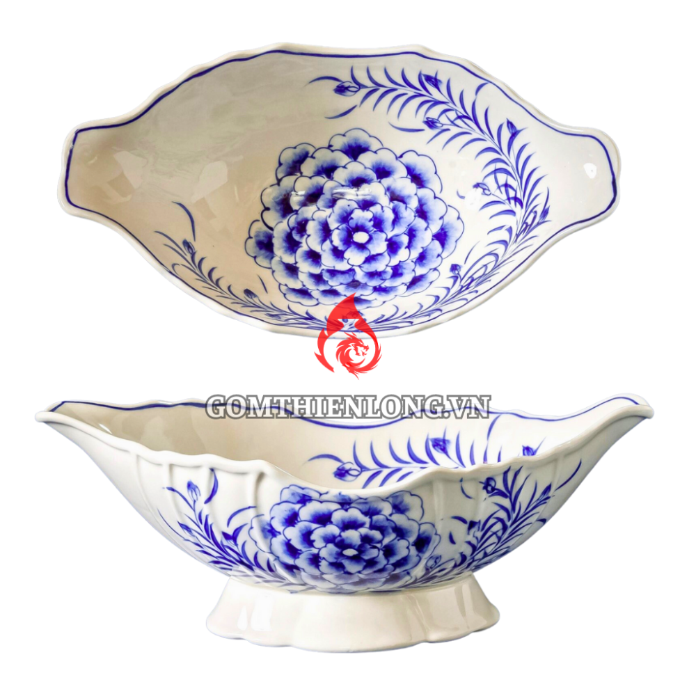 Bát Đựng Gà Cúng Hoa Mẫu Đơn 230921