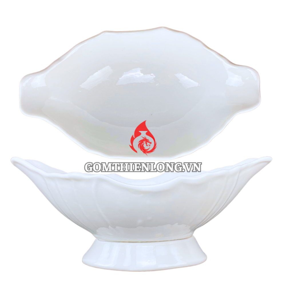 Bát Đựng Gà Cúng Men Trắng 230940