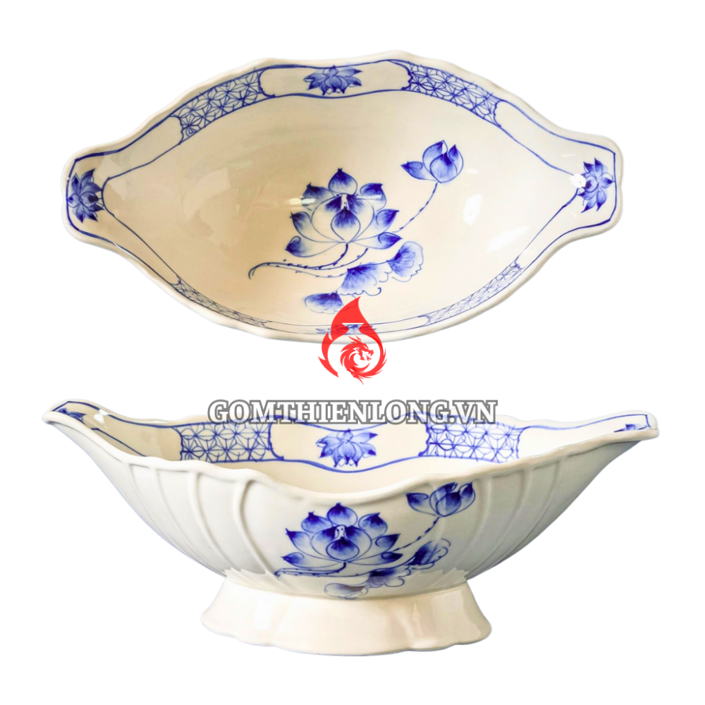 Bát Đựng Gà Cúng Sen Xanh 230919