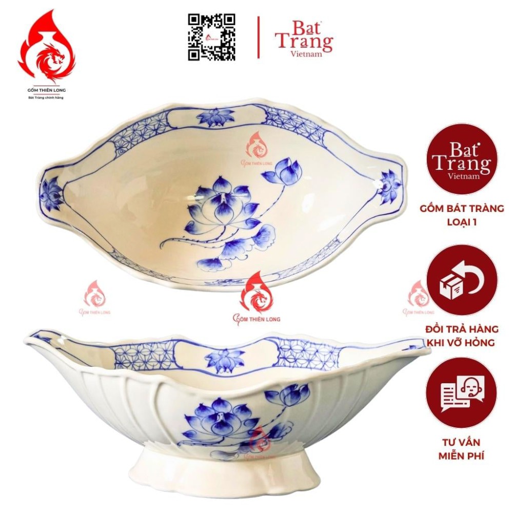 Bát Đựng Gà Cúng Sen Xanh 230919