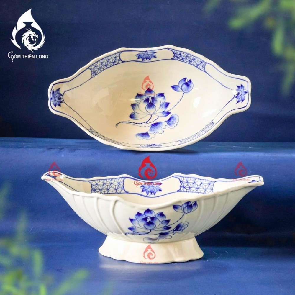 Bát Đựng Gà Cúng Sen Xanh 230919