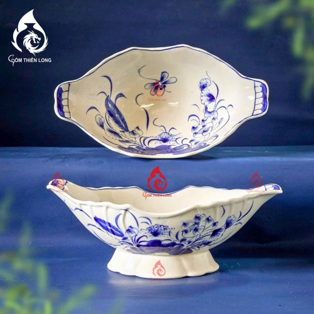 Bát Đựng Gà Cúng Sen Xanh 230922