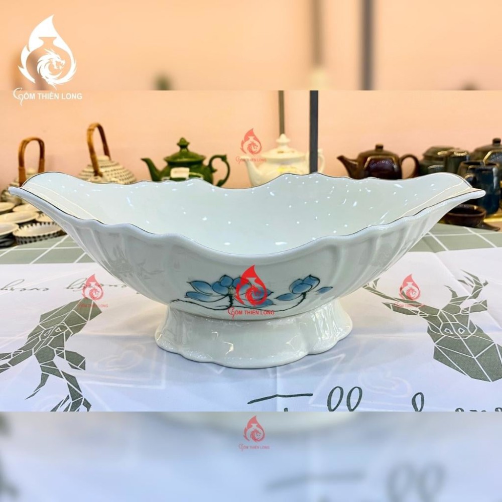 Bát Đựng Gà Cúng Sen Xanh 230933