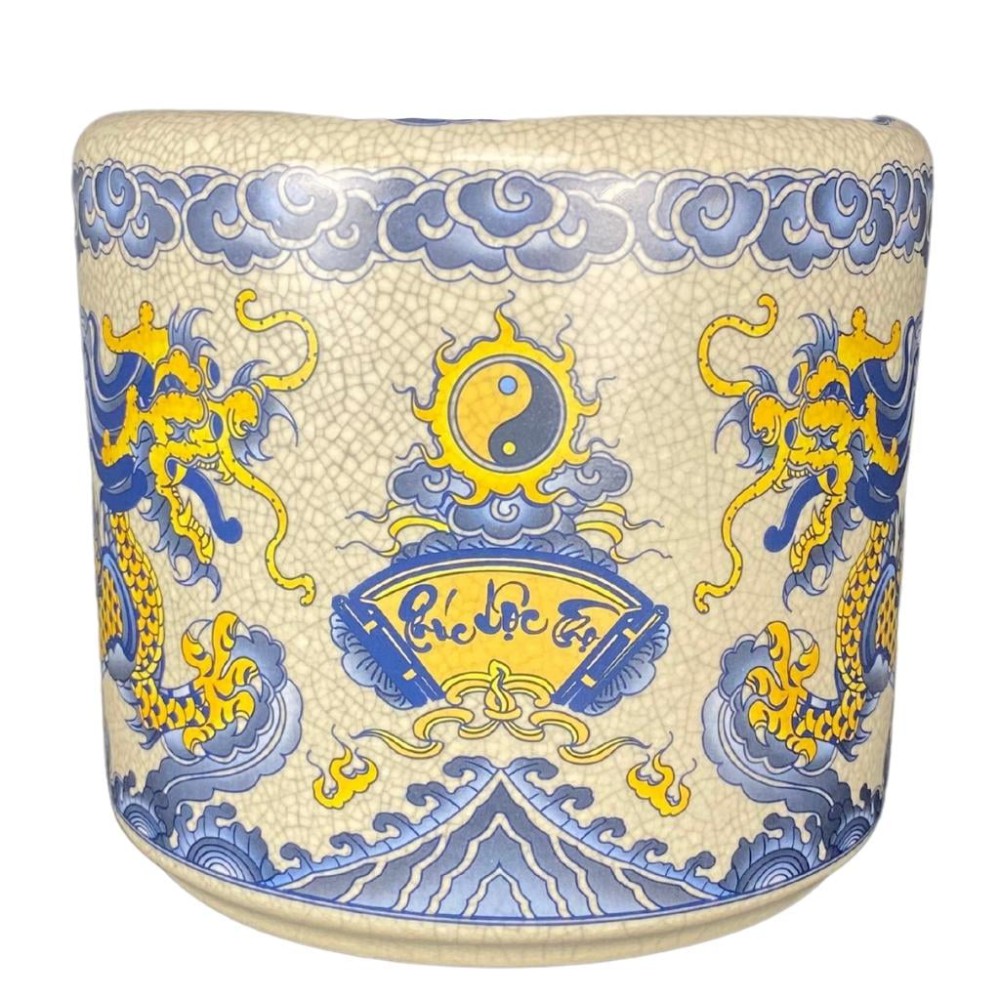 Bát Hương Men Rạn In Rồng 231021