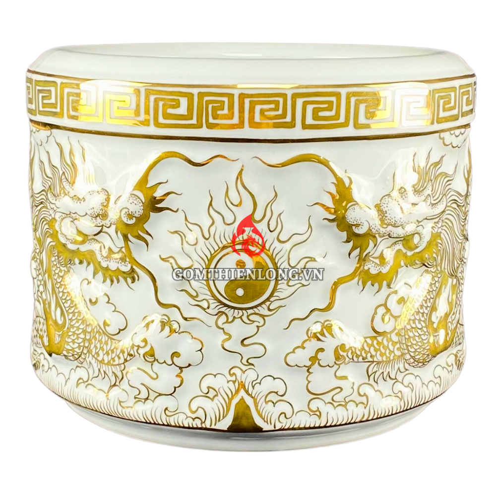 Bát Hương Vẽ Vàng Hoàng Kim 24k Bát Tràng 231169