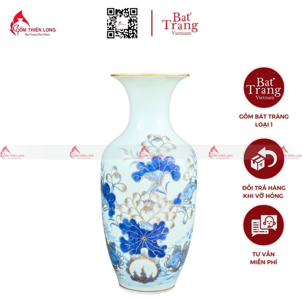 Lọ Hoa Bàn Thờ Vẽ Vàng 230832