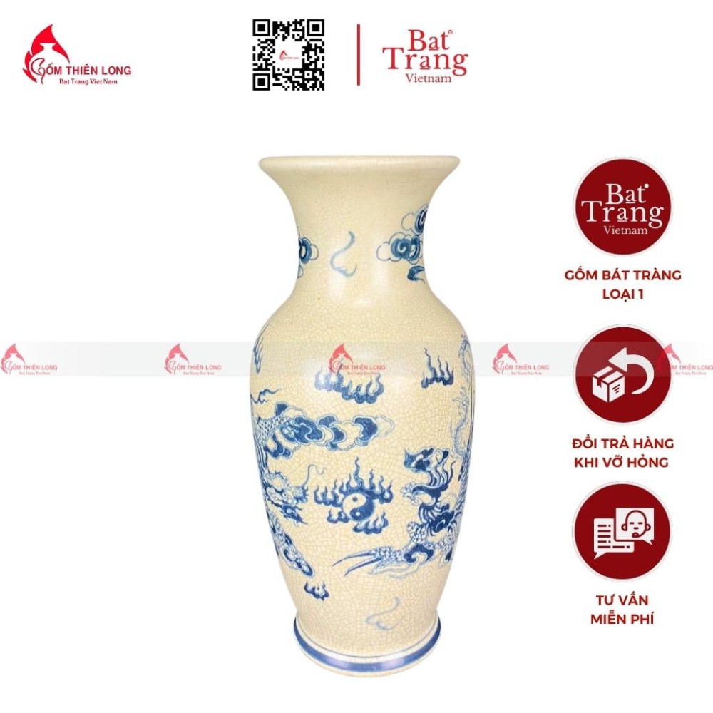 Lọ Hoa Bàn Thờ Men Rạn R230842