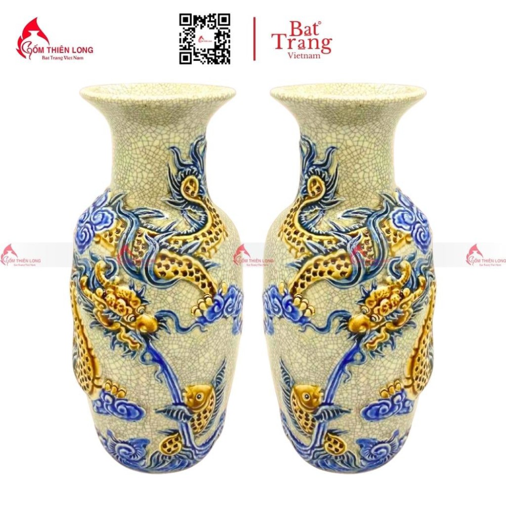 Lọ Hoa Bàn Thờ Men Rạn Nổi 230840