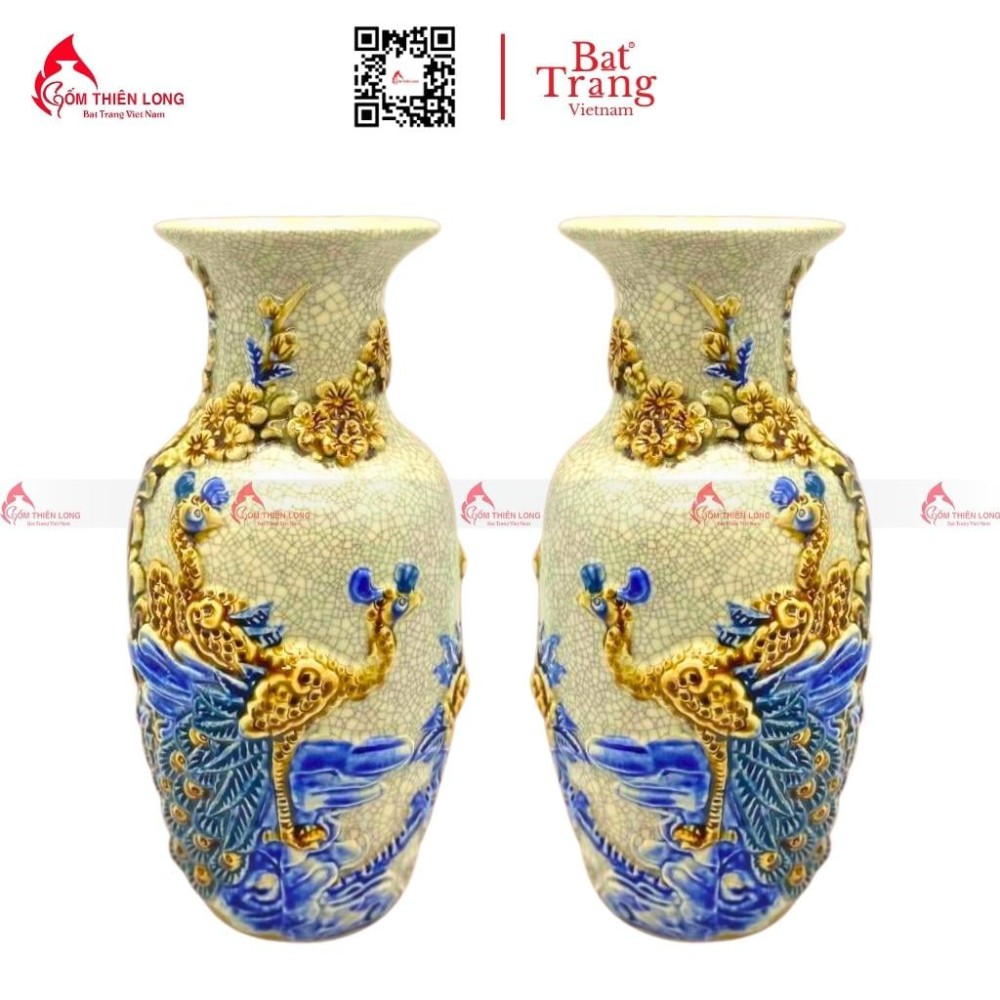 Lọ Hoa Bàn Thờ Men Rạn Nổi 230841