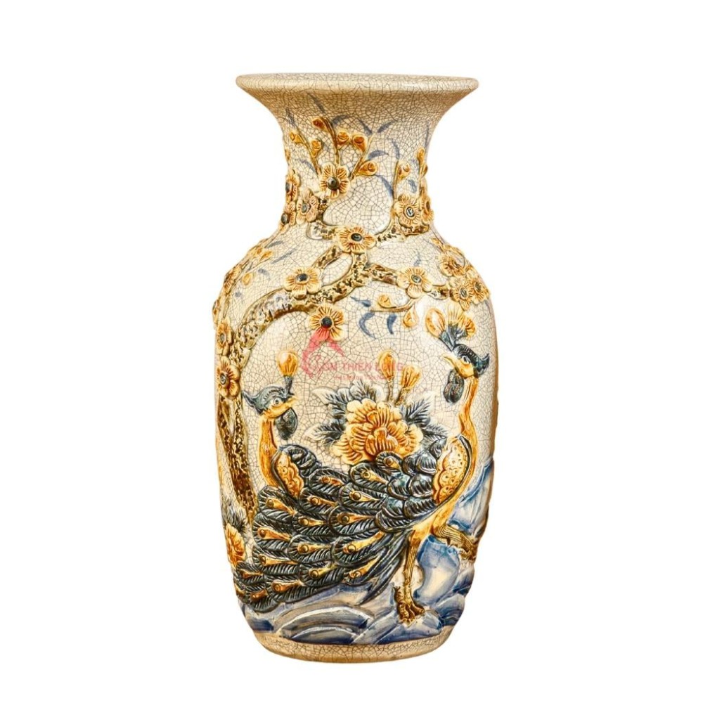 Lọ Hoa Ban Thờ Men Rạn 230825