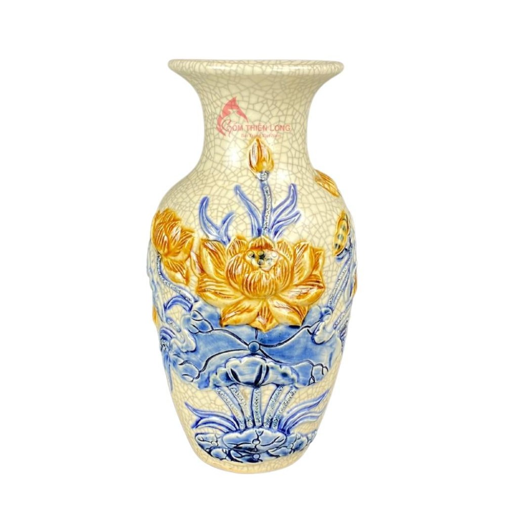 Lọ Hoa Ban Thờ Men Rạn 230828