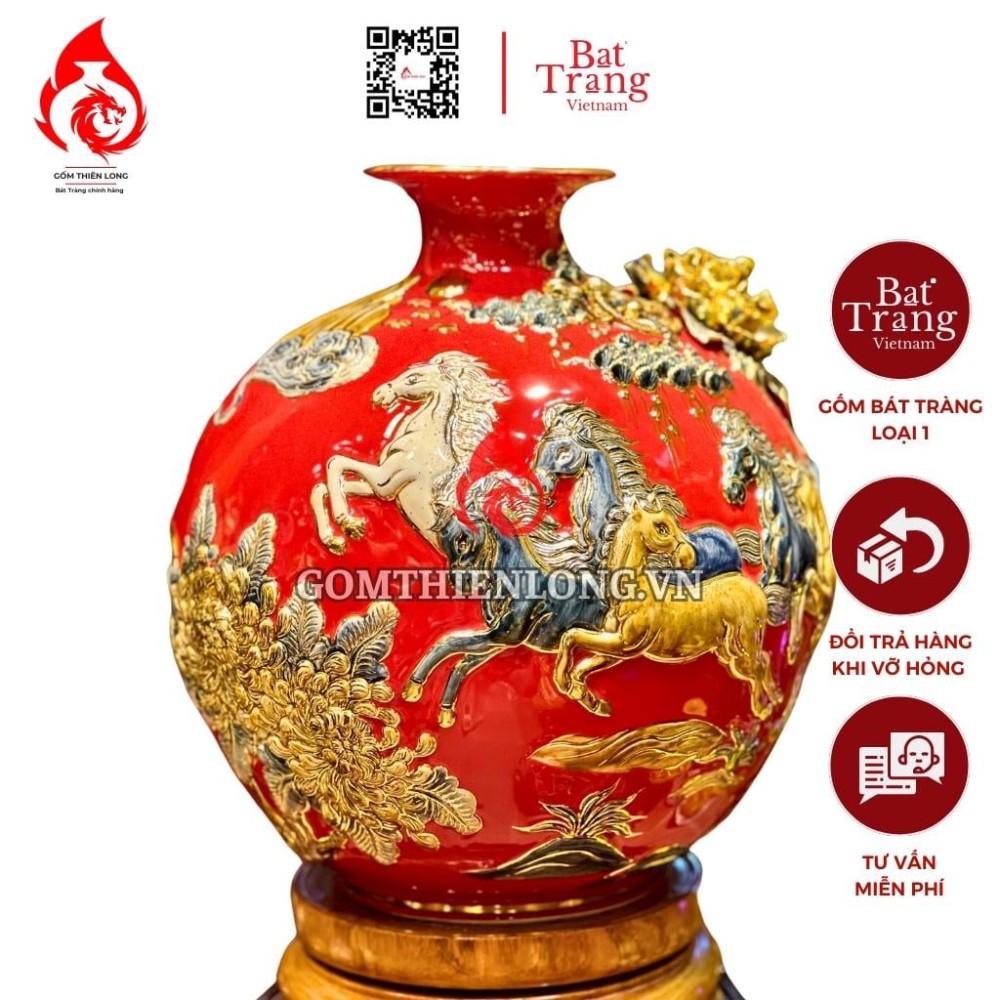 Bình Hút Lộc Mã Đáo Thành Công Màu Đỏ