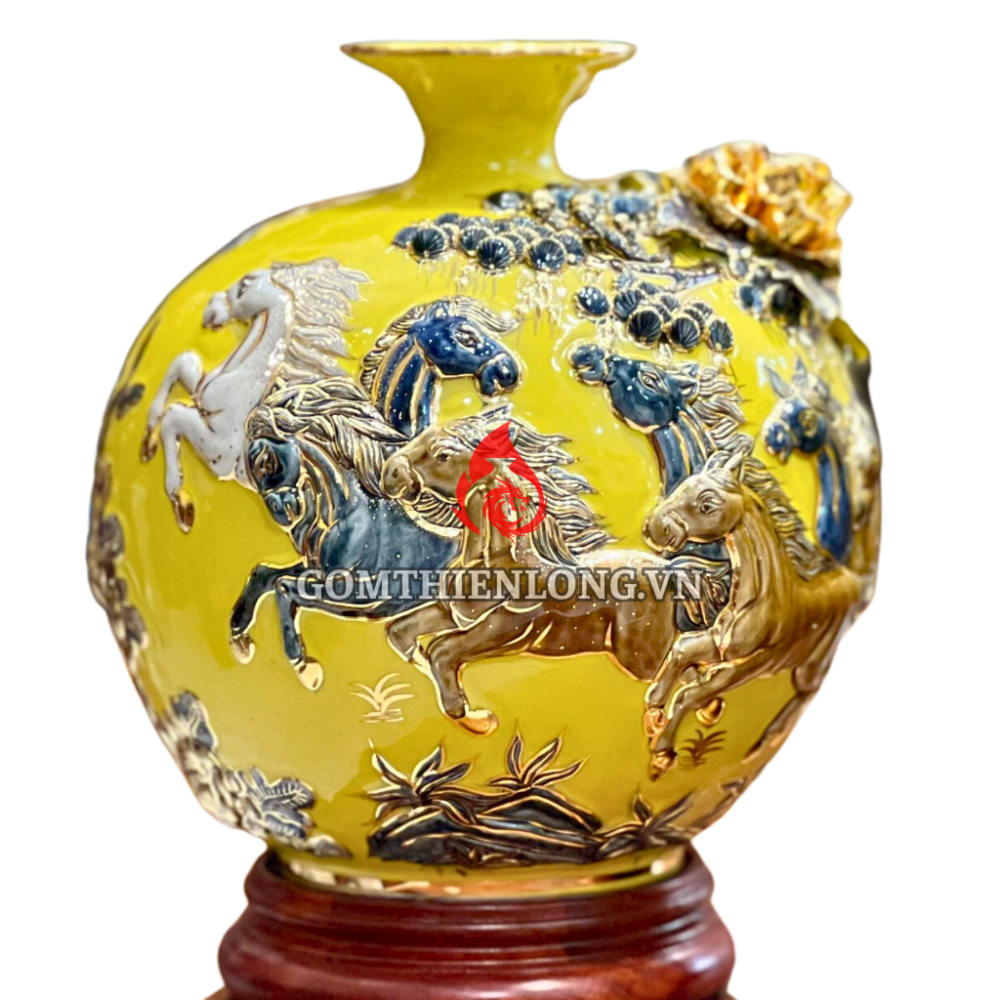 Bình Hút Lộc Mã Đáo Thành Công Màu Vàng 231024