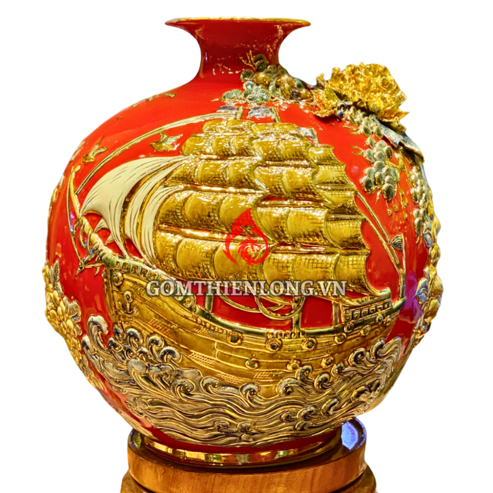 Bình Hút Lộc Thuận Buồm Xuôi Gió Màu Đỏ 231026