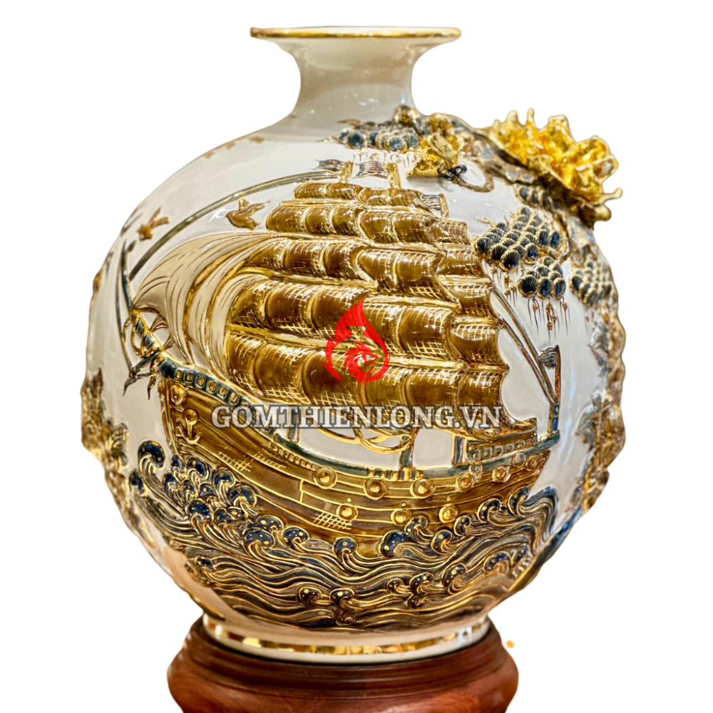 Bình Hút Lộc Thuận Buồm Xuôi Gió Màu Trắng 231028