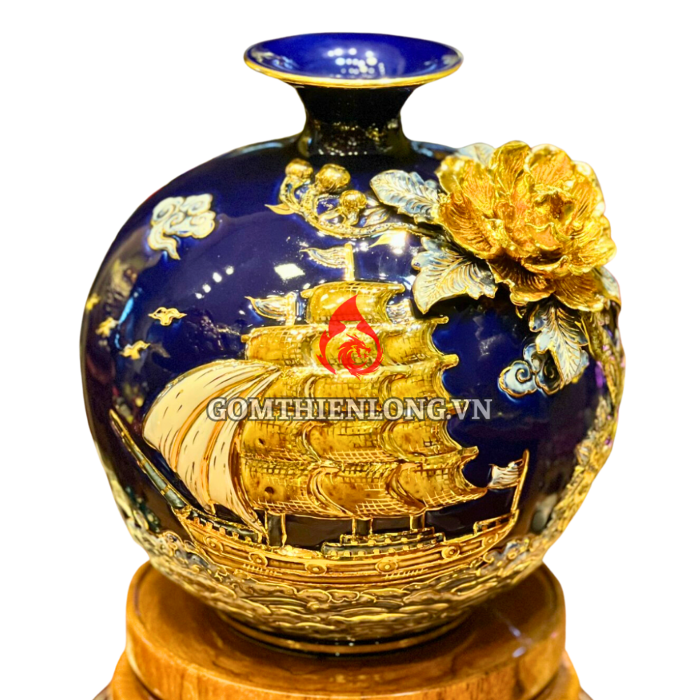 Bình Hút Lộc Thuận Buồm Xuôi Gió Màu Xanh Tím 231030