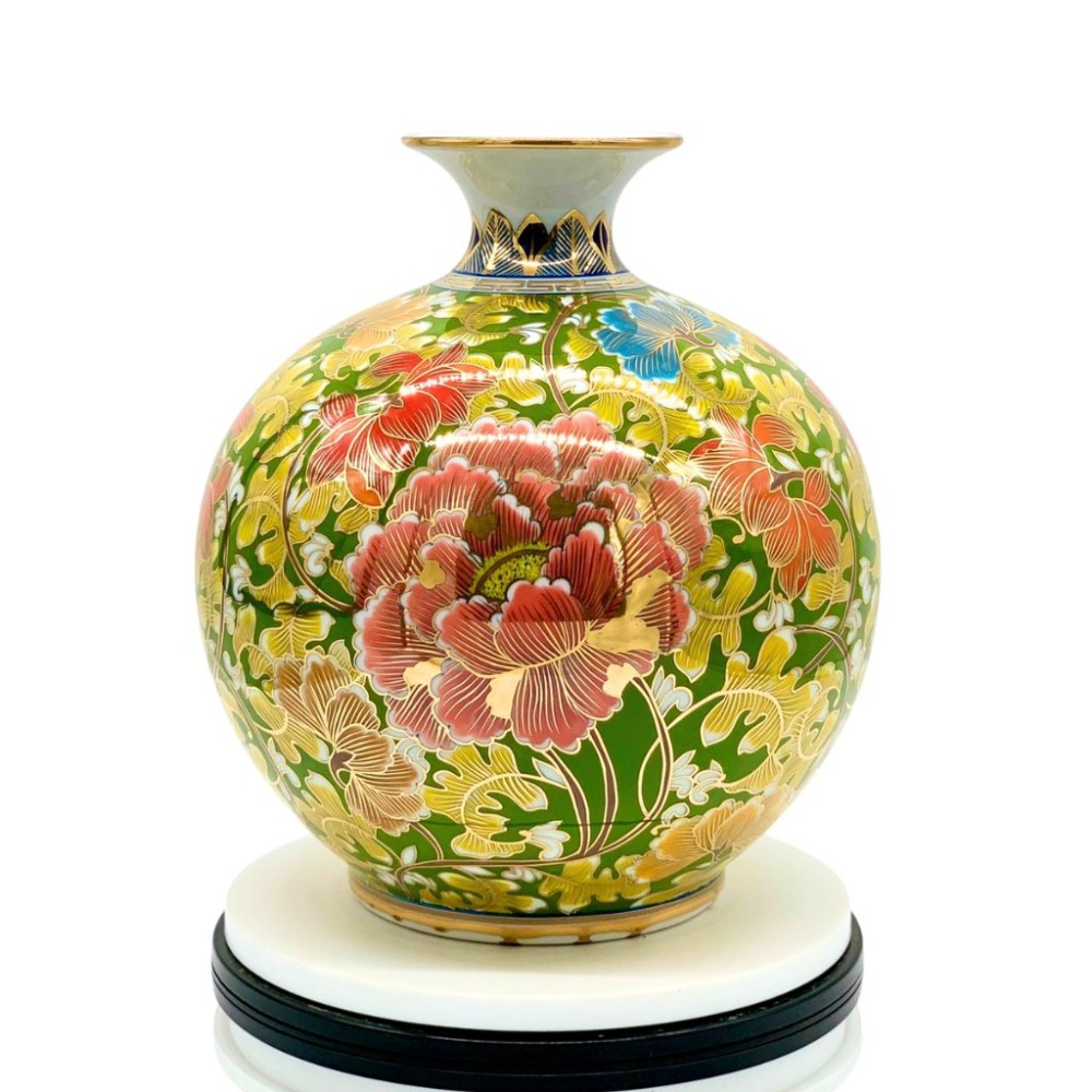 Bình Hút Lộc Ngàn Hoa Phú Quý Vẽ Vàng HLCA019