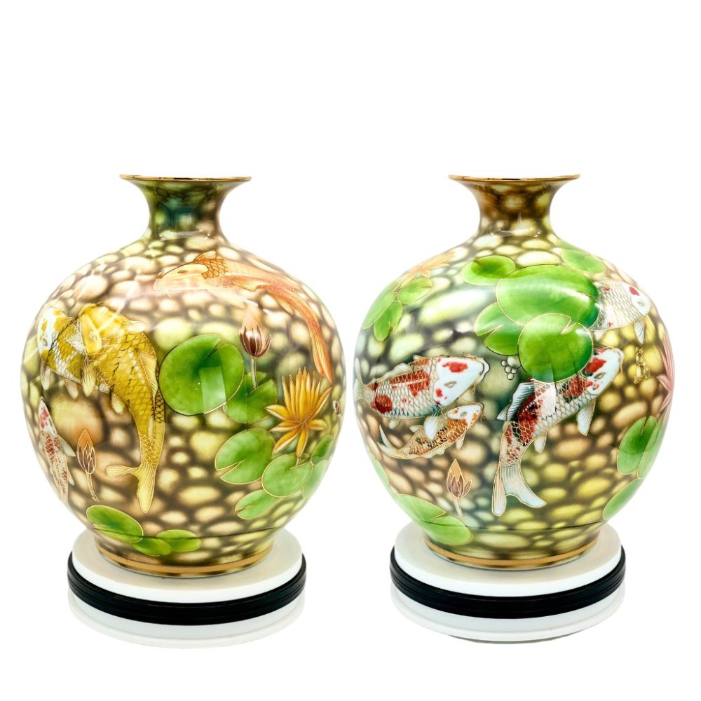 Bình Hút Lộc Niên Niên Hữu Dư Vẽ Vàng 3D HLCA009