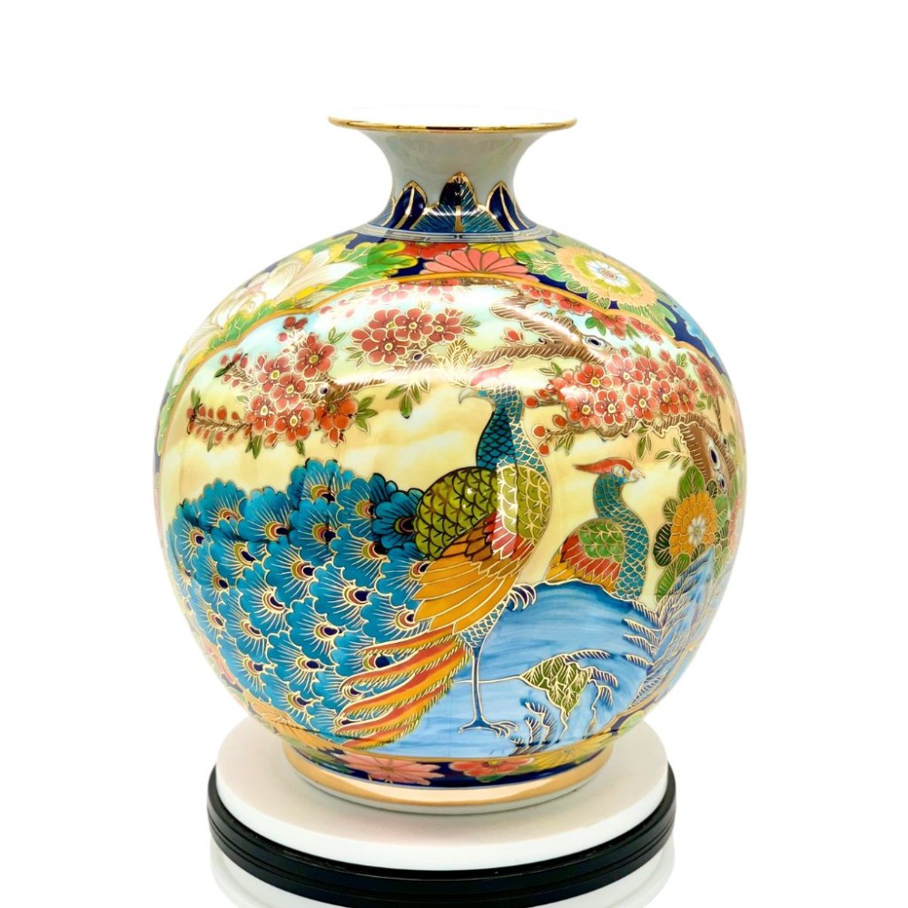 Bình Hút Lộc Công Đào Vẽ Vàng 3D HLCA003