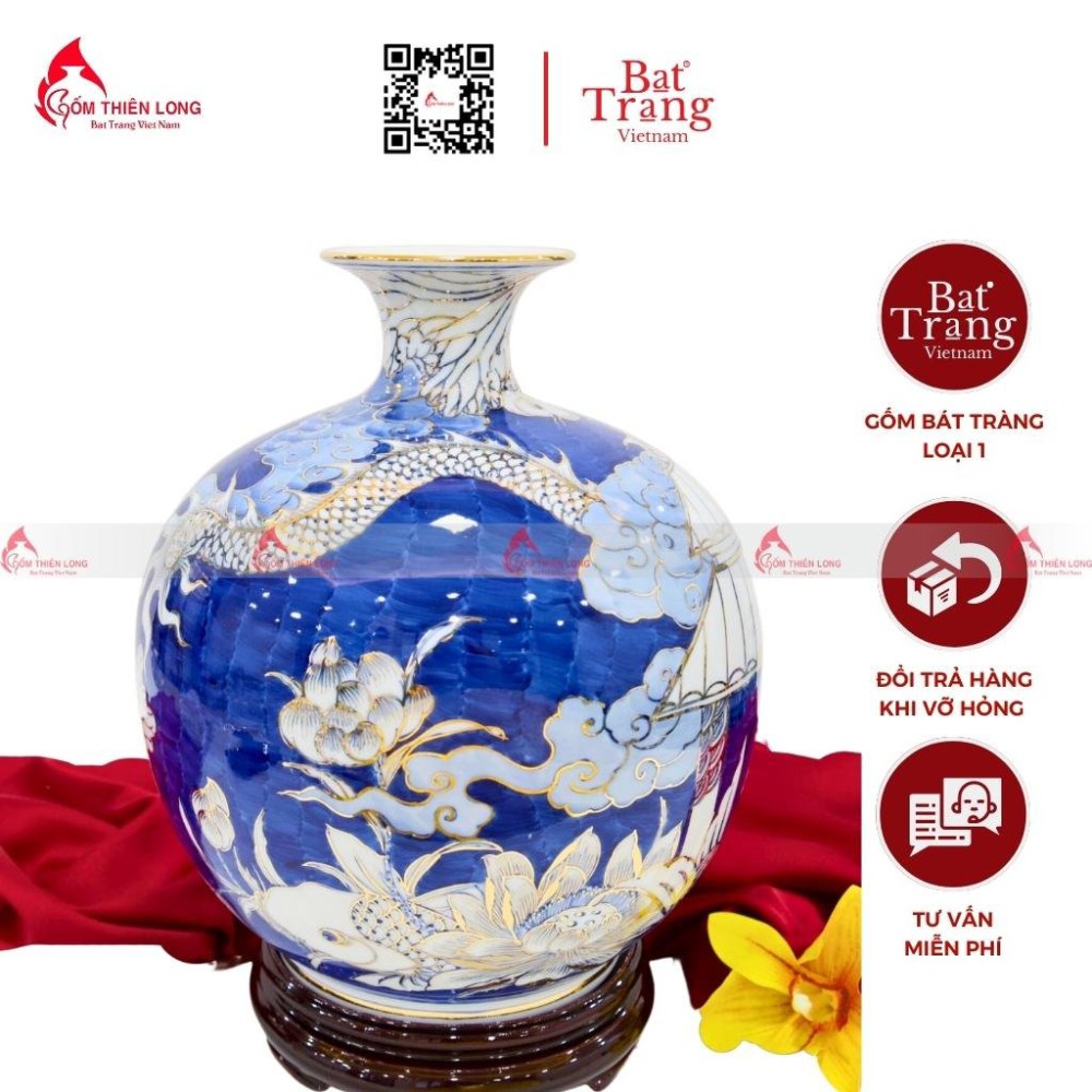 Bình Hút Tài Lộc Cá Chép Vượt Vũ Lâm Môn 270723