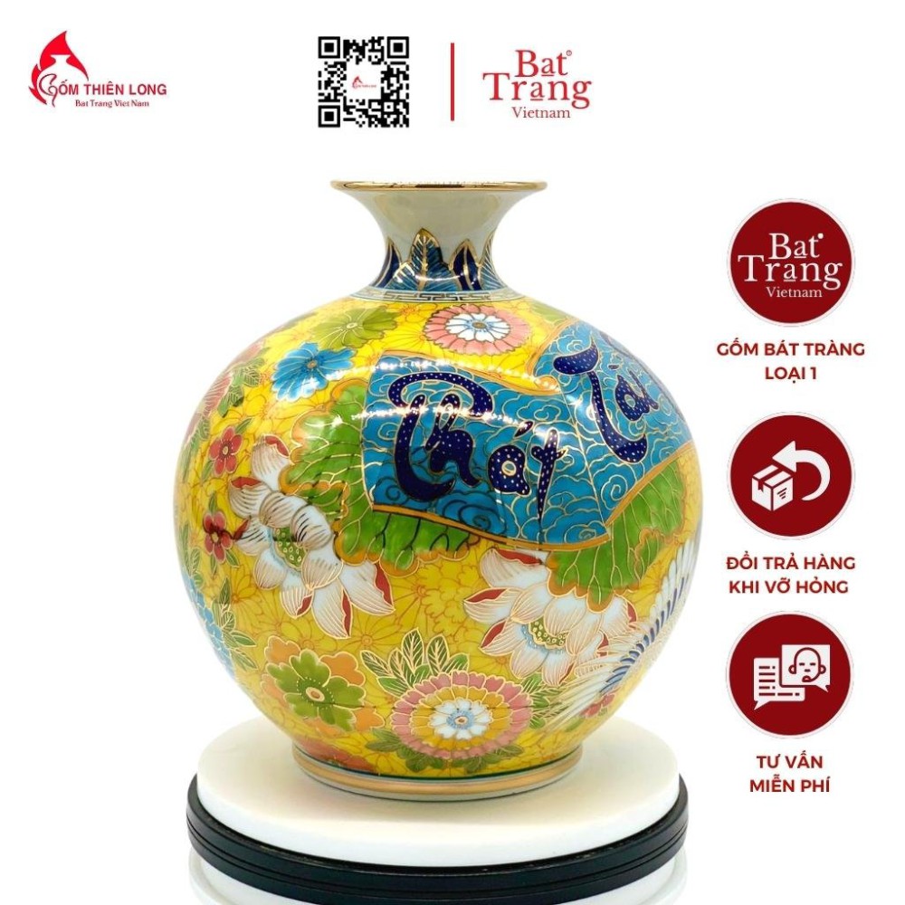 Bình Hút Lộc Phát Tài Phát Lộc Vẽ Vàng HLCA010